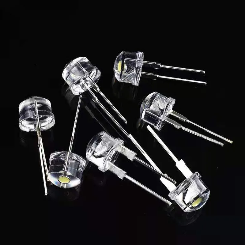 LED light emitting diode 8MM 0.5W F8 straw hat white hair white/yellow/red/blue/emerald green/pink/warm white
