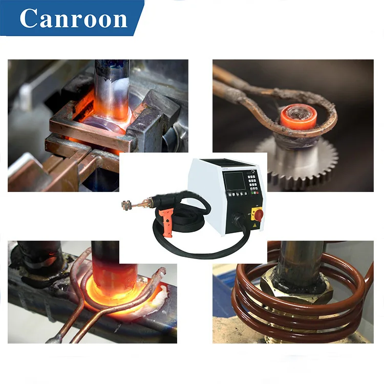 CE ISO handheld induction welding brazing equipment induction hardening heater