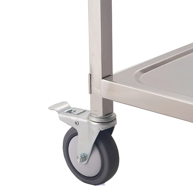 
Factory Stainless Steel Hotel Kitchen Equipment Maid Drink Trolley Cart Bar 