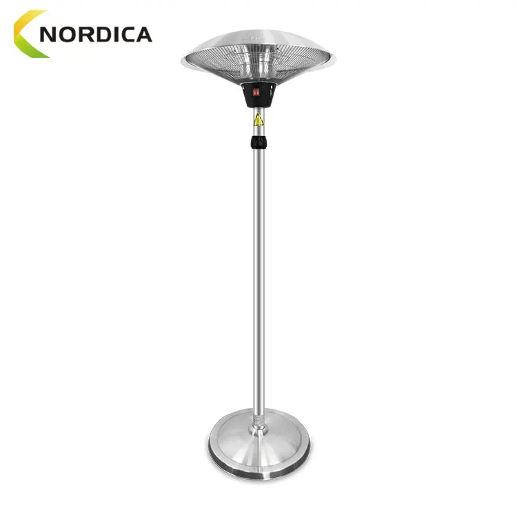 Freestanding Electric Terrace Heater Waterproof Infrared Terrace Stand Heater Umbrella Patio Heater