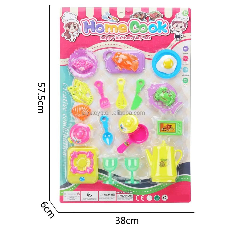 Miniature Food Cooking Toys Mixed Pretend Cookware Dollhouse Kitchen Accessories for Kids