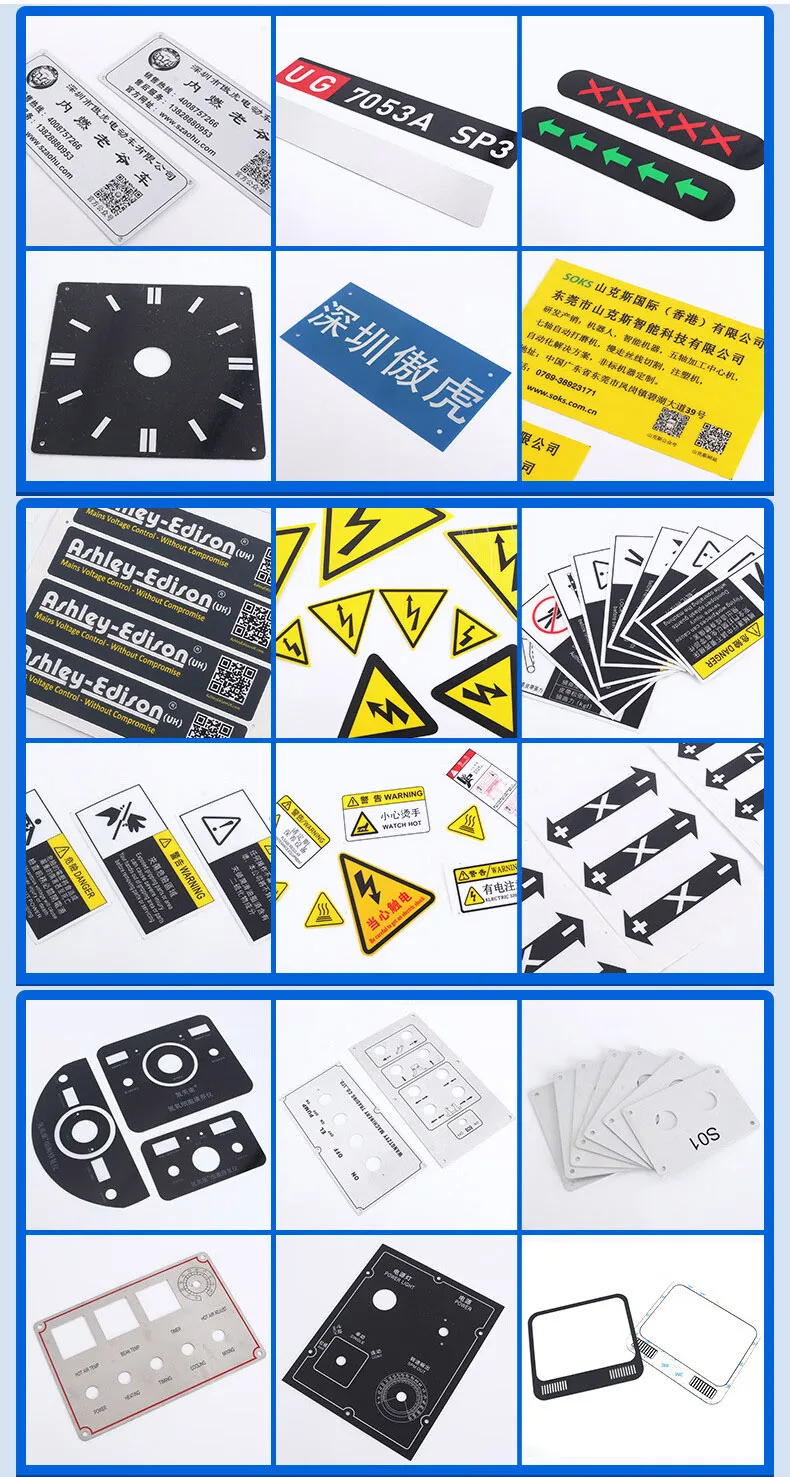 Manufacturer Supply Stainless Steel/Zinc Alloy/ Aluminum/Copper/brass Brand Metal Nameplate