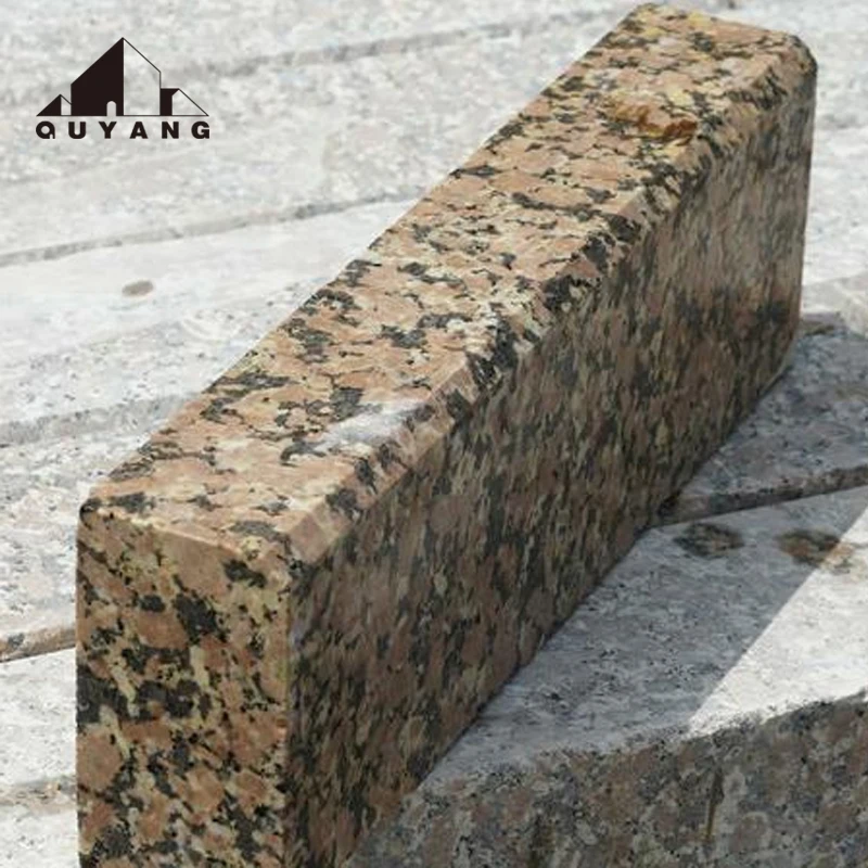 QUYANG Wholesale Price China Red Grey Granite Kerbstone Curbstone Paving Stone Kerb Stone
