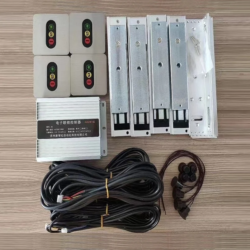 Factory Price High Quality Clean Room Two Three Four Doors Double Doors Controller Interlocking System For Airlock Door