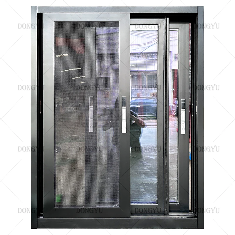 North America NFRC Florida Miami-Dade Noa Approved Hurricane Proof Impact Aluminum Tinted LOW-E  Glass Sliding Window