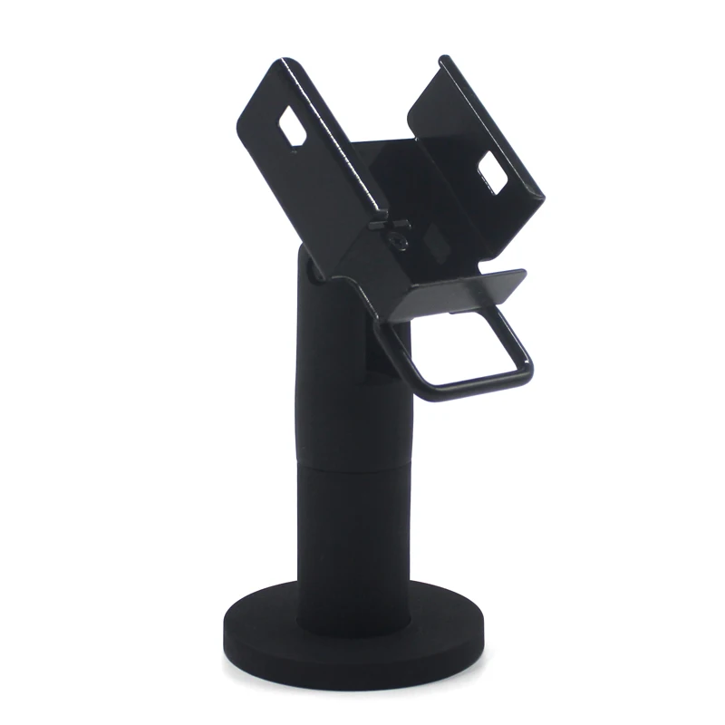 Black plastic credit card holder metal stand for pos base for verifone