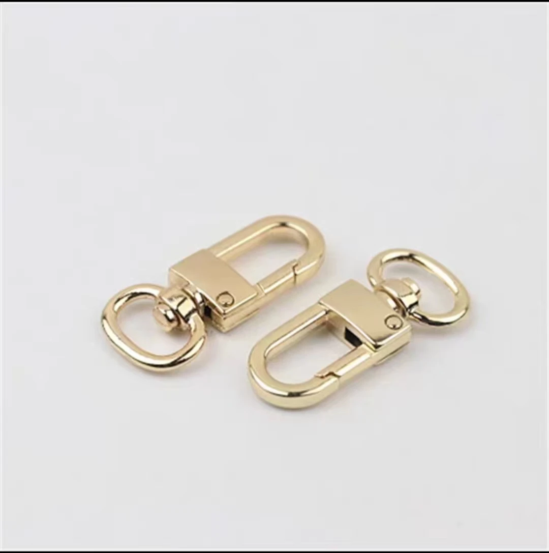 Custom multi-color luggage handbag leather hardware accessories dog buckle connection buckle