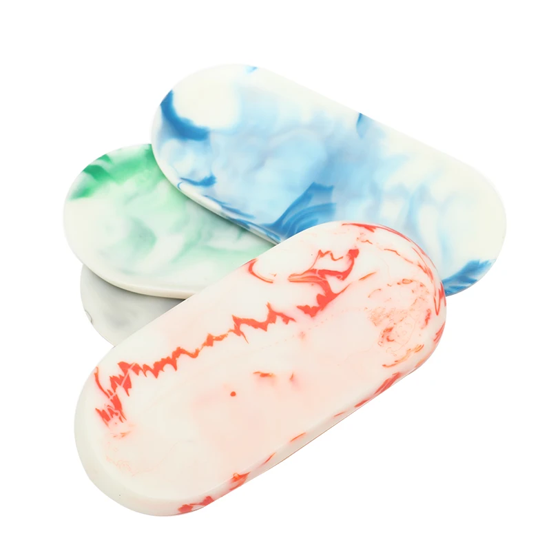 Wholesale Custom Marble Portable Stock resin multi-function cigarettes smoking rolling tray