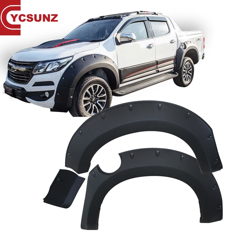 YCSUNZ Matte Black Fender Flare  Modified Design Wheel Arches For colorado chevrolet 2017 2018 2019 Exterior Accessories