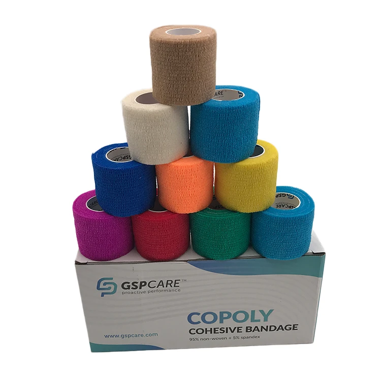 
Custom tubular elastic nonwoven self adherent cohesive bandage 