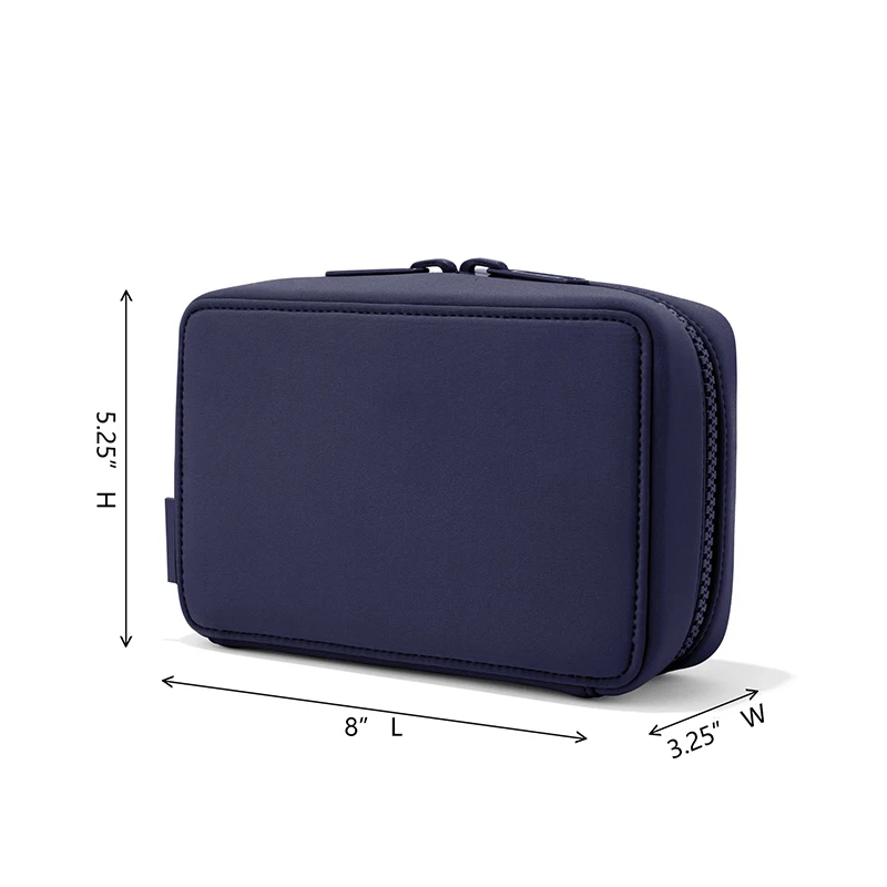 Neoprene waterproof Travel Carrying Organizer Bag Double Layers Electronic Accessories Carry Case