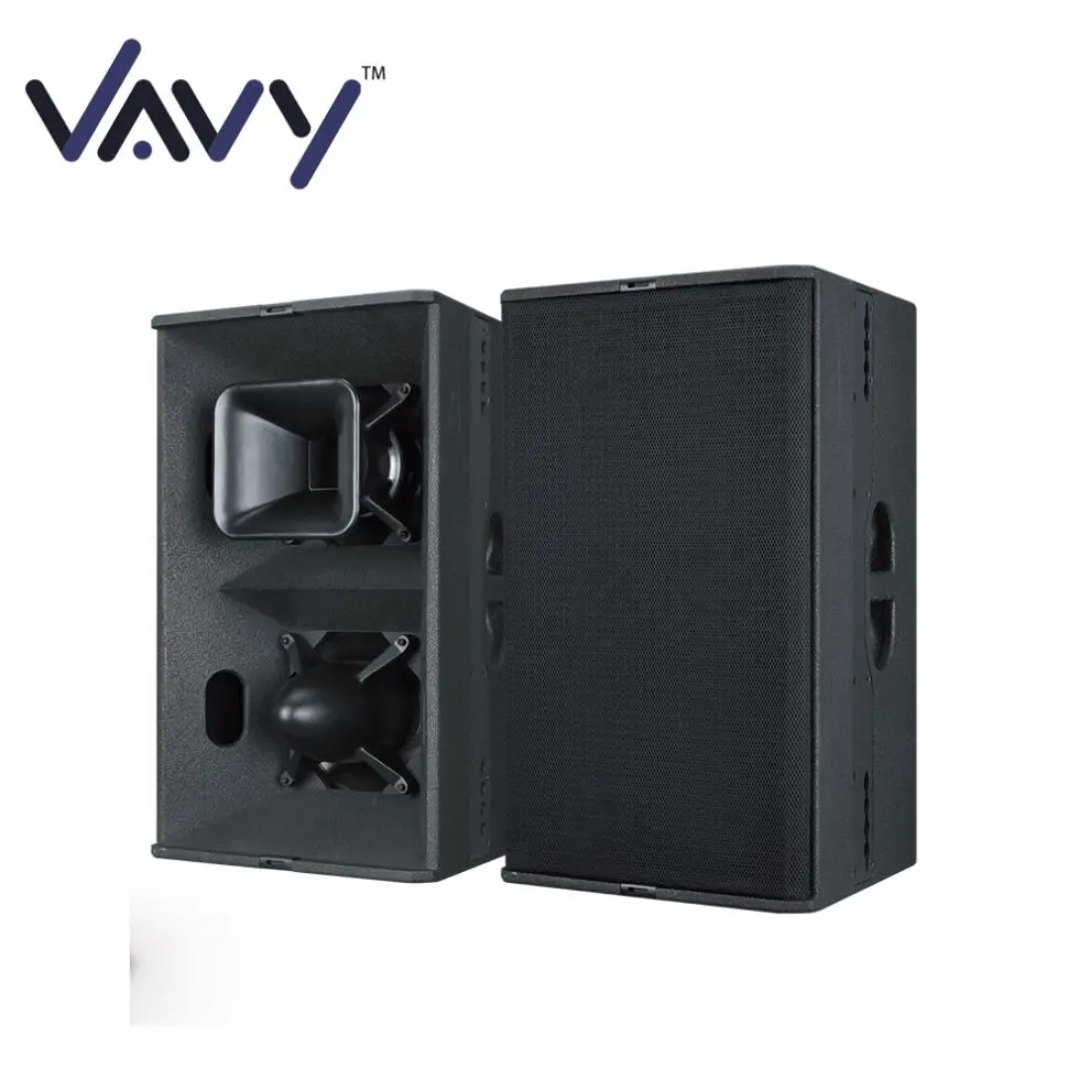 Лидер продаж T24N Bi-Amp Double 12 дюймов аудио звуковое оборудование с питанием от пассивного динамика с 4 Ом импедансом для сценического использования