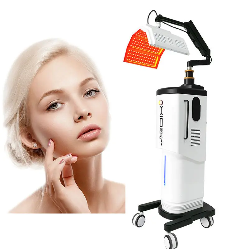 Vertical 7 colors PDT LED light therapy photon PDT dynamic Spectrometer skin whitening Acne Removing Beauty machine