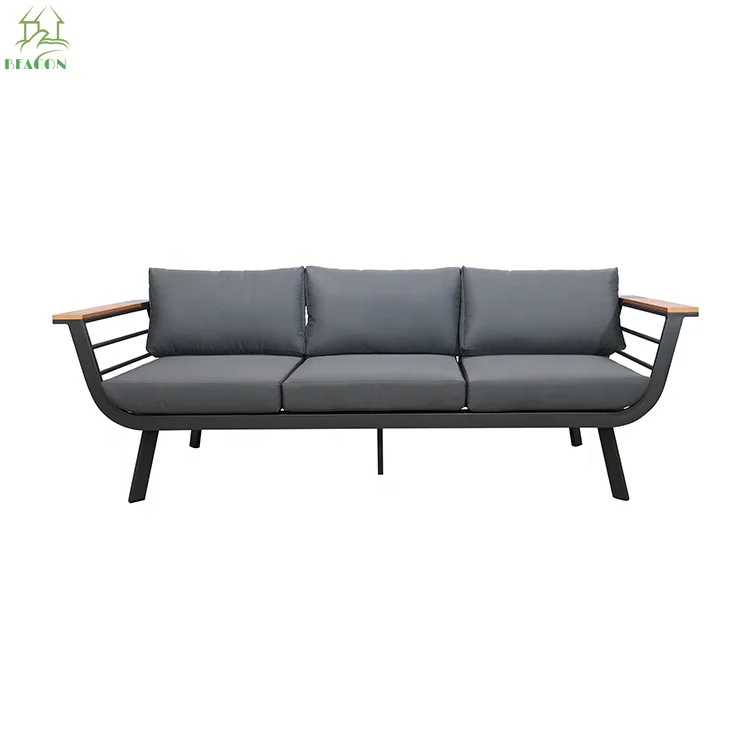 Simple Design Morden Sofa Set Luxury Outdoor Aluminum Furniture Hotel Restaurant Garden Waterproof Sofa Set