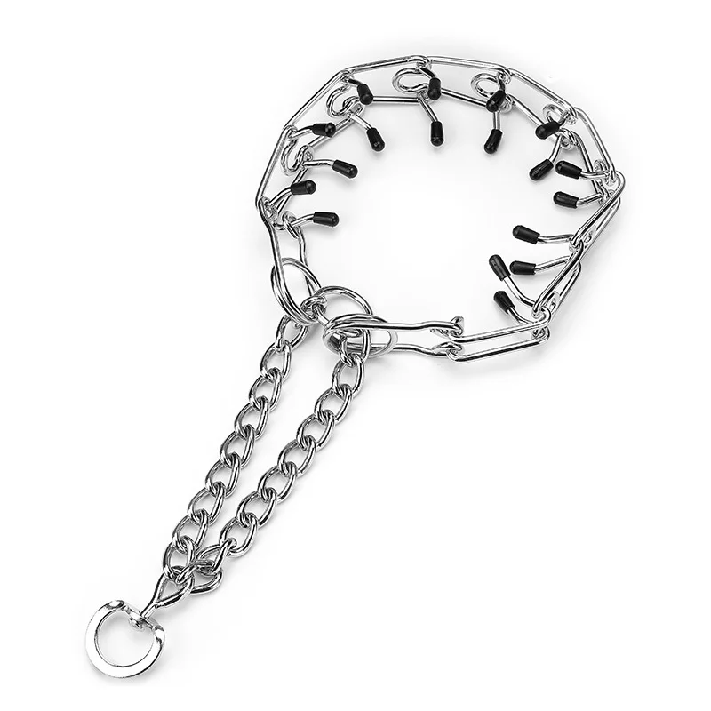 Принадлежности для домашних животных производитель зубец тренировочный ошейник с 3,5 мм хром зубцами