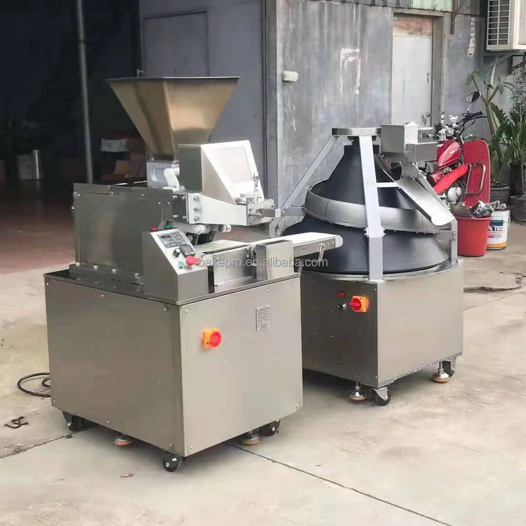 Bun Divider and Rounder 1900 3800 Pcs 5400 Pcs 7200 Pcs Burgers Per Hour Automatic Hydraulic Bread Dough Dividing Machine