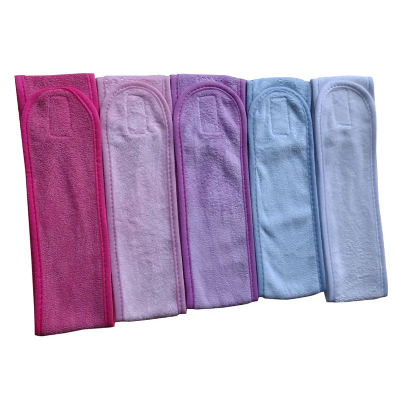 Custom LOGO Terry Cloth Face Wash Spa Sport Head Bands Facial Spa Makeup Hair Accessories Women