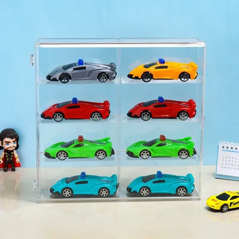 Custom hot toys car plastic wheels protector cars display case