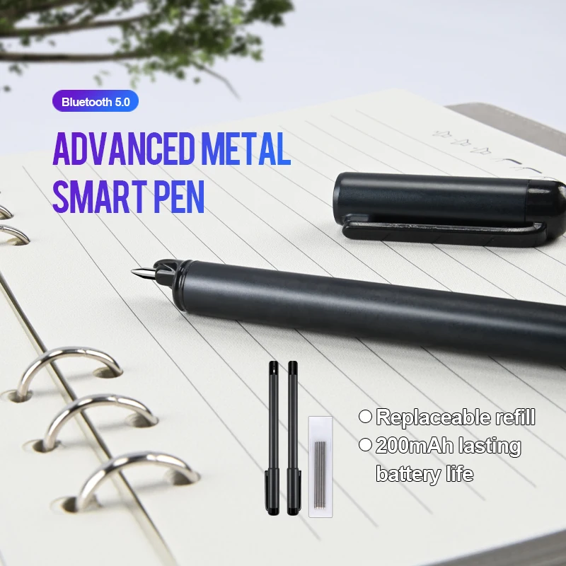 Smart Digital Cloud Based Journal MP4 Video Note Book with Power Bank and USB Gift Password Fingerprint Lock Planner Notebook