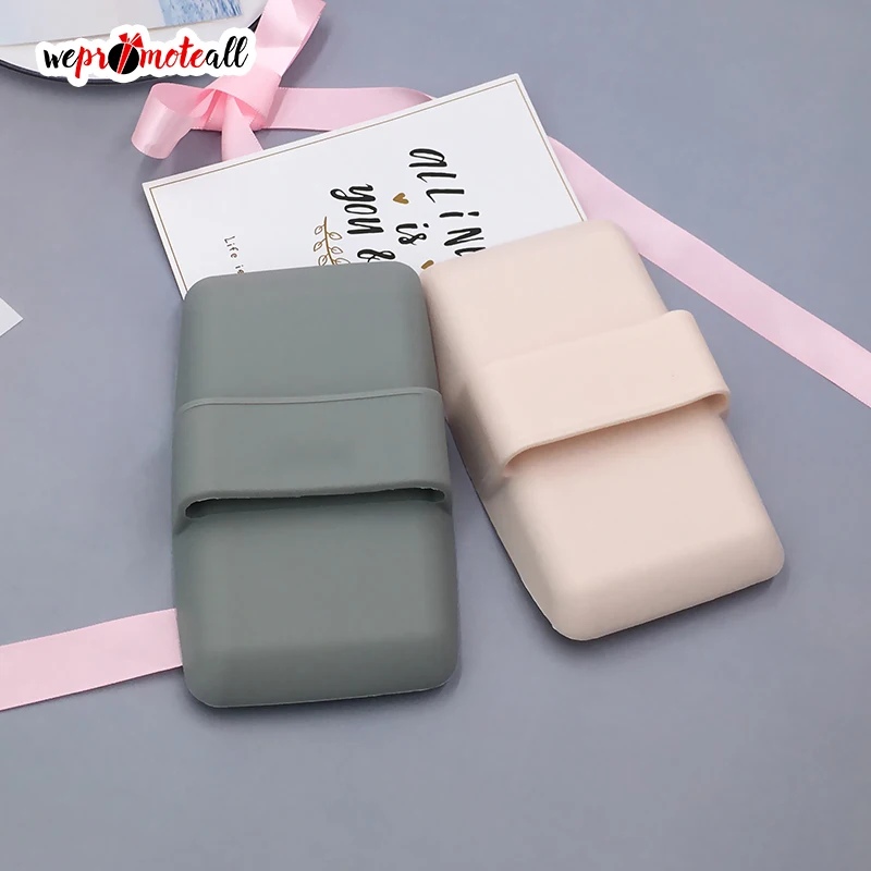 Wepromoteall Customized Brush Cleaning Silicone Makeup Solution Handheld Square