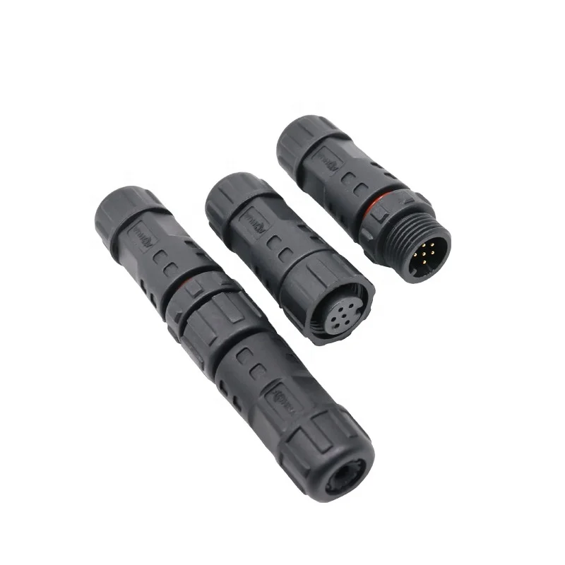 Hot Sale Automotive Wire Waterproof Cable Connector 6 Pin For LED Outdoor Lighting Automation Multi-functional