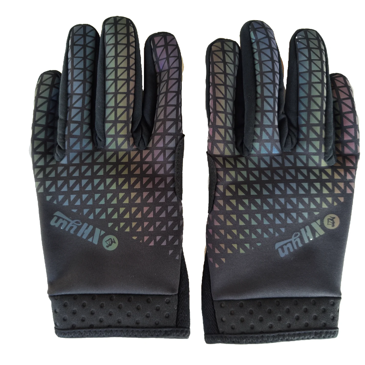 New discolored soft  anti slip wear-resistant waterproof  full finger custom warm bicycle gloves