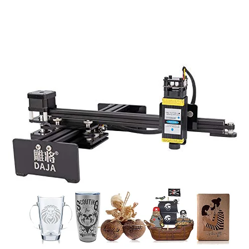 DAJA D2 Mini 3 Вт/7 Вт/15 Вт/20 Вт управление приложением портативный DIY нержавеющая сталь дерево кожа лазерная гравировальная машина