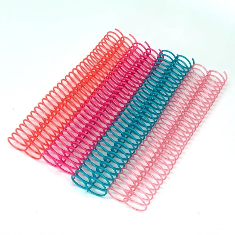 Factory new material binding consumables 1 inch pink spiral binding coil 31 book binder spiral coil