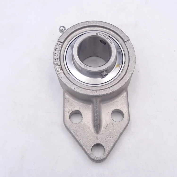 SSUCFB205 Stainless Steel UCFB205 three Bolt Flange Pillow Block Bearing SUCFB205 SFB205 housing with SUC205 insert ball bearing