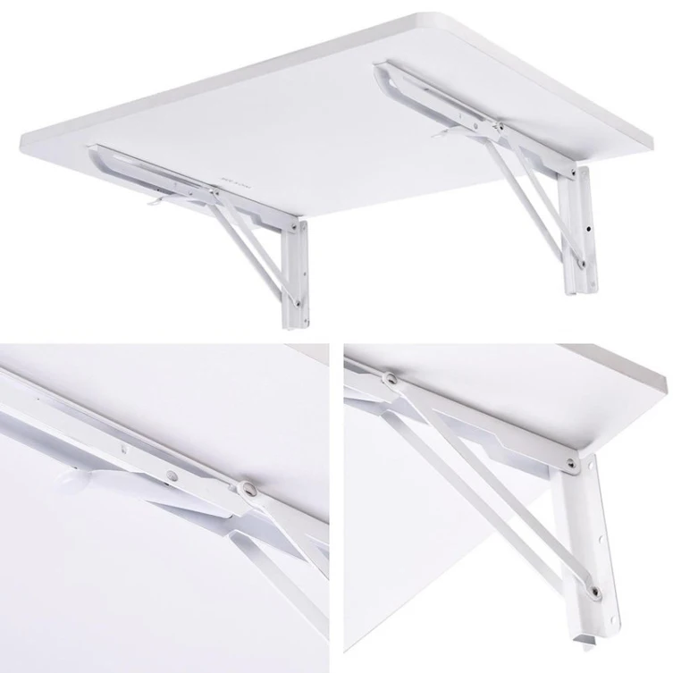24 Years Factory Direct White Wall Mounted Drop-Leaf Folding Desk Floating Table for Small Space Saving Home