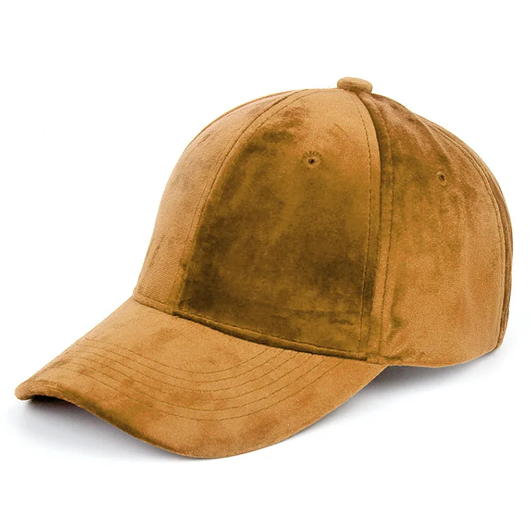 Wholesale Custom 6 Panel Vintage Velvet Blank Hat Baseball Cap