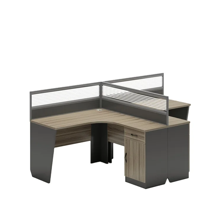 Office Cubicle System Computer Desk Two Person Workstation 2