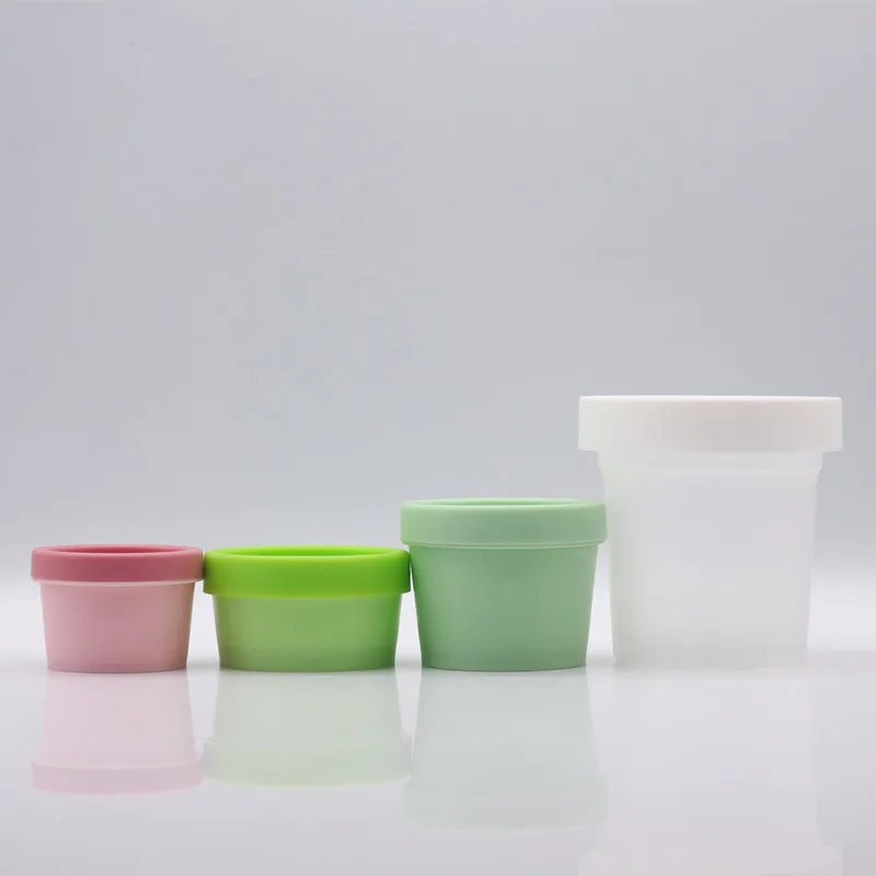 50mL 100mL 200ml Matte Black pp Plastic Jar 100g Cosmetic Creams Container With Inner Seal For Hair Care Product