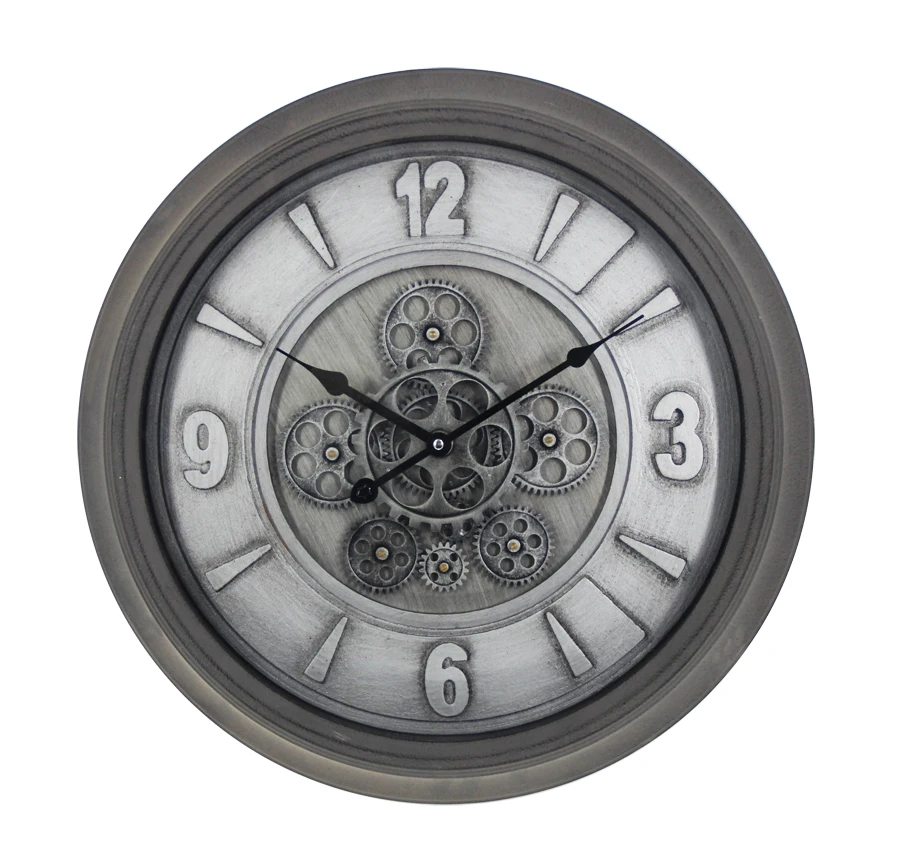 New Arrival  40 Inch Oversize Round Antique Metal Decorate Wall Clocks With Roman Numerals For Home Office School  Decoration
