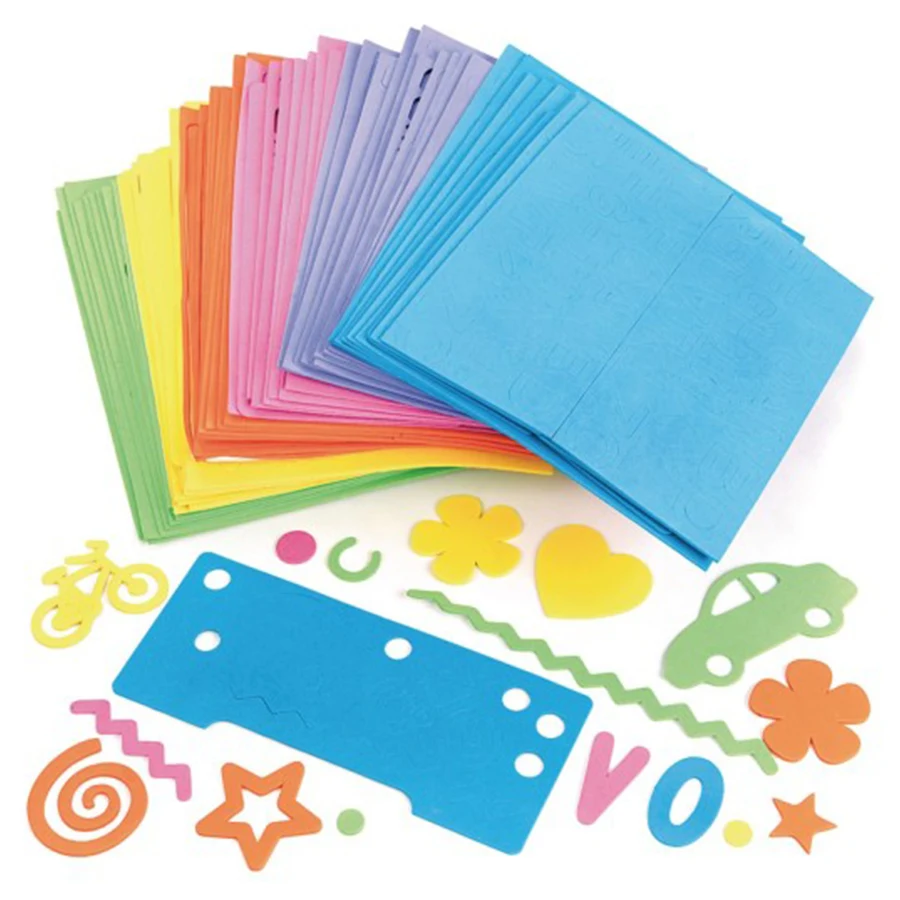Your Trusted Wholesale OEM ODM Craft Supplier for DIY Kits Letters and shape cool neon colors EVA Foam