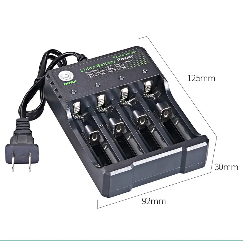 18650 Battery Charger 1 2 4 Slots 110V 220V Dual For 18650 Charging 3.7V Rechargeable Lithium Battery Charger