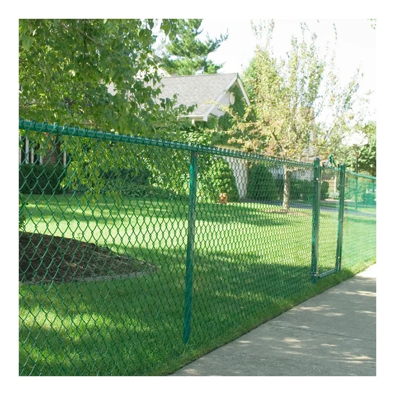wholesale PVC coated 4mm chain link fence garden building fence