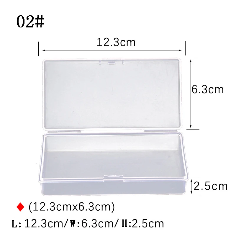 Customizable Fishing Tackle Box 6 Compartments Bait Lure Hook Storage Accessories Plastic Case Transparent