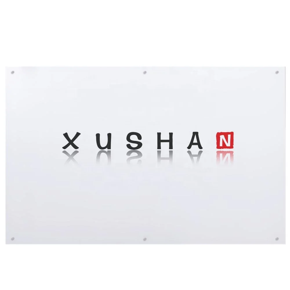 Tempered glass projection whiteboard ultra white non glare projection glass whiteboard