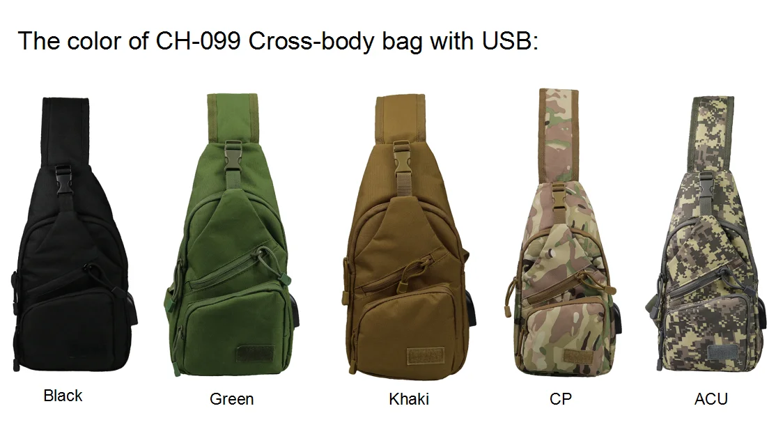 Chenhao Sling Pack Multicam Bug Out Bag EDC Daypack Molle Sling Back Pack Rucksack Tactical Sling Backpack