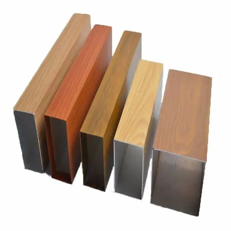 Алюминиевая деревянная труба, производитель Китай, круглая квадратная труба, алюминиевая труба