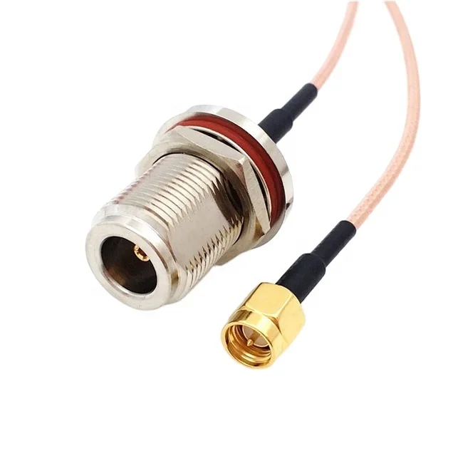 High performance RF coaxial cable N female flange to SMA male connector for RG316 cable