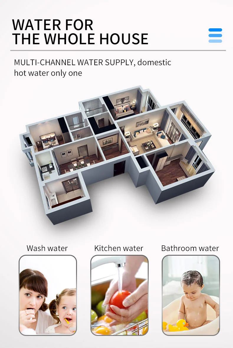 Factory Sale 5 Kw diesel water heater Smart increase Pressure Switch  Shower Water Heater 12v car Gas Lpg boiler water heater