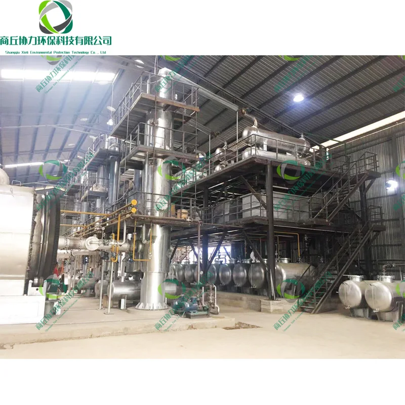 Industrial Oil Distillation Machine Used Engine Oil Recycling Waste To Energy Systems