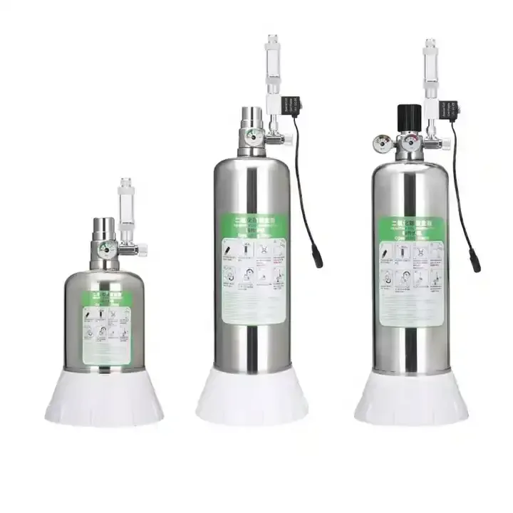 Aquarium ZRDR DIY CO2 Generator System Kit With Pressure Air Flow Adjustment Water Plant Fish Co2 ValveCo2 Gas Cylinder