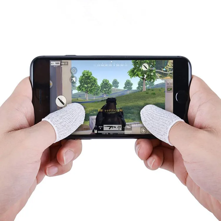 Finger Stall 1 Pair Mini Sweatproof Cots Game Controller Mobile Sensitive  Washable Smartphone Tool Accessories Solid U