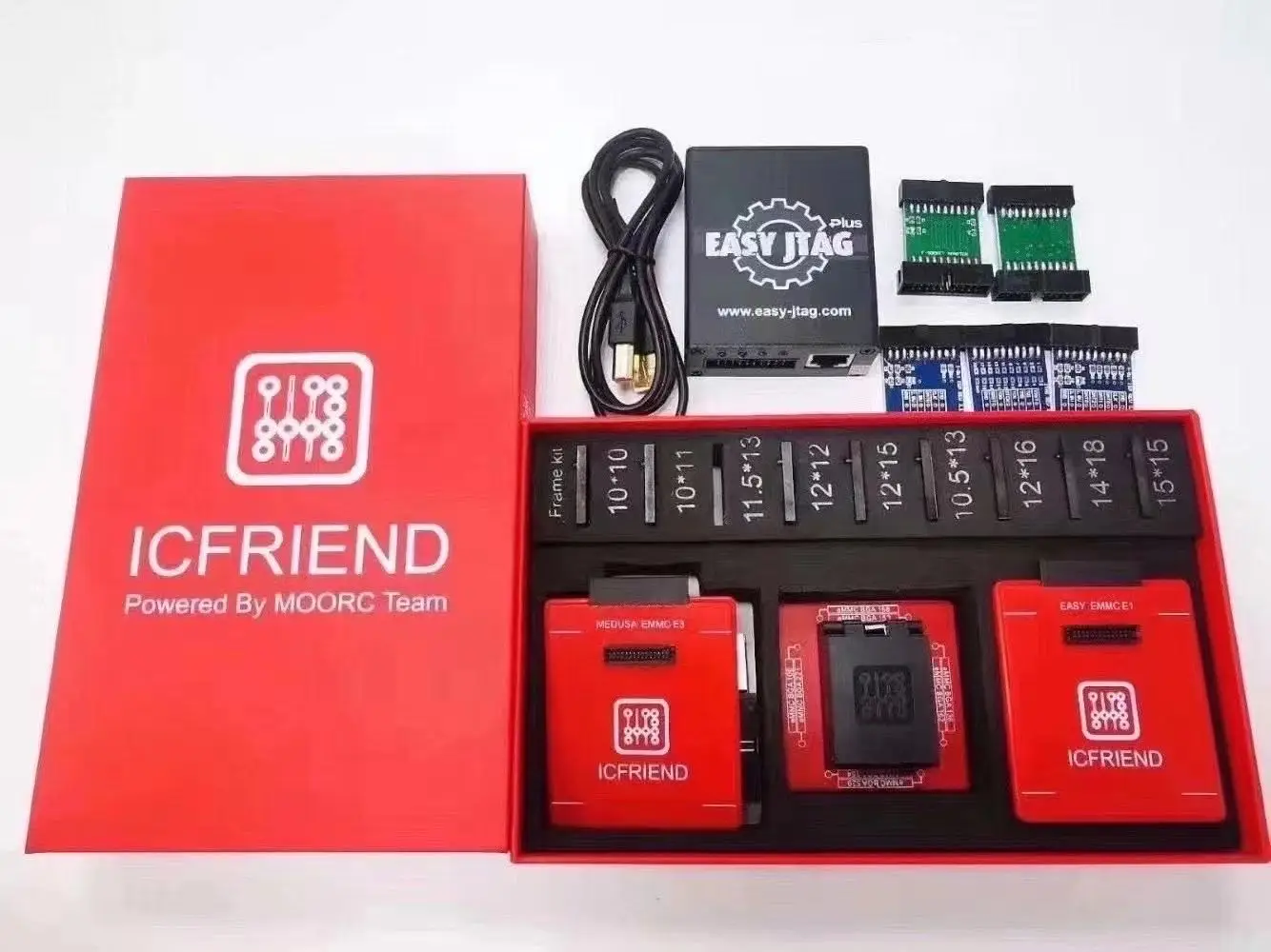 Tool Sim Card Box Z3X Easy-Jtag Plus Full Set EMate X 13 in 1