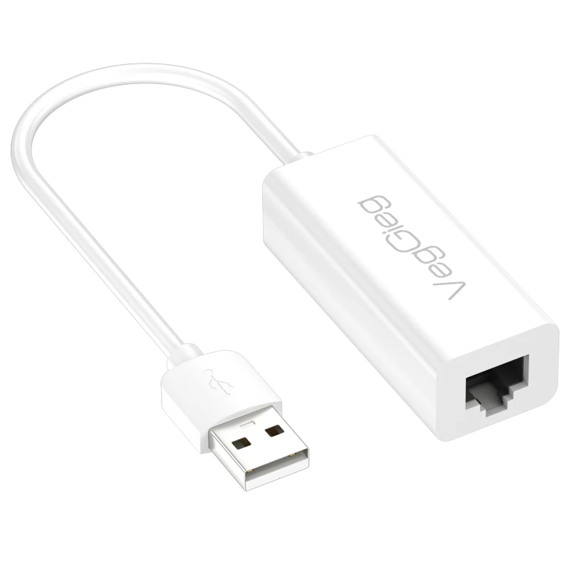 VegGieg  USB Wifi Adapter  Male To RJ45 Female USB Network Card 100Mbps Gigabit For computer  And Laptop