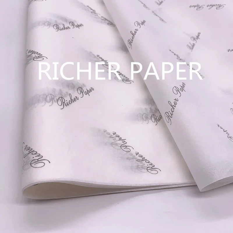 
High Quality Customization Printed 17gsm/22gsm Custom Logo Tissue Wrapping Paper with FSC 