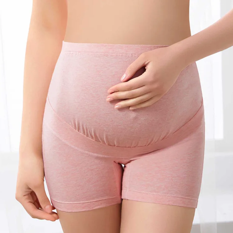 Оптовая продажа, хлопковое дышащее бесшовное нижнее белье с высокой талией для женщин, трусики для беременных, штаны для беременных